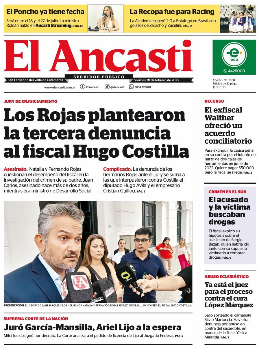 Media Panel - Developments and Systems | FM AMISTAD 93.9 MHZ - Tapa del diario El Ancasti